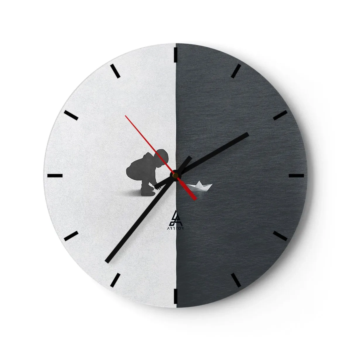 Horloge murale - Pendule murale - Grande expédition - 40x40 cm