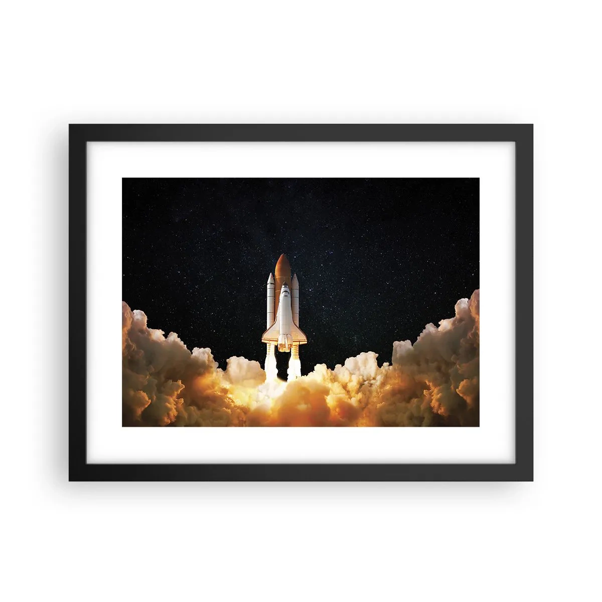 Affiche dans un cadre noir - Poster - Ad astra! - 40x30 cm