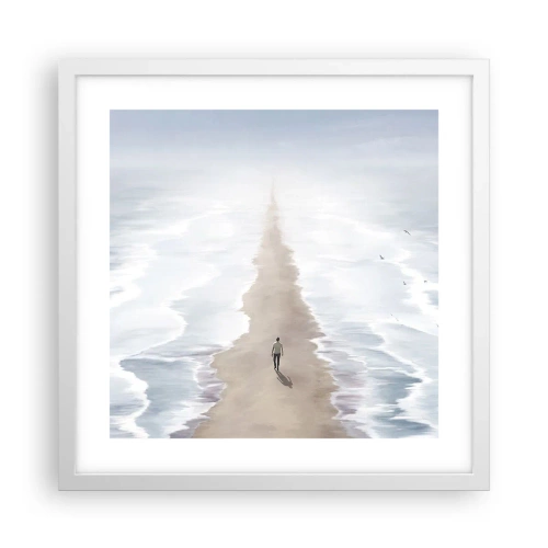 Affiche dans un cadre blanc - Poster - Un brillant avenir - 40x40 cm