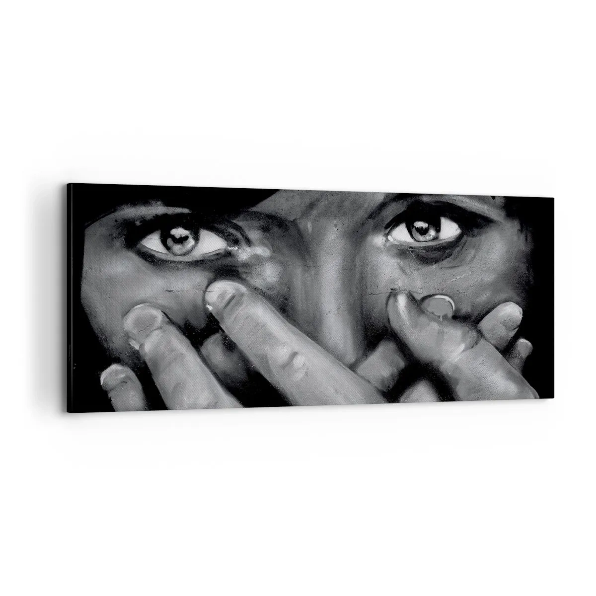 Impression sur toile - Image sur toile - Je ne dirai pas qui a peint - 100x40 cm