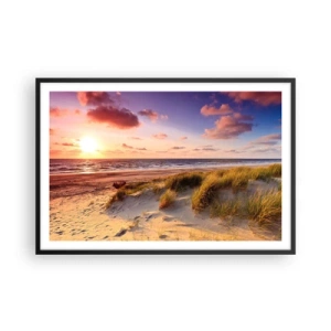 Affiche dans un cadre noir - Poster - L'air sent déjà l'été - 91x61 cm