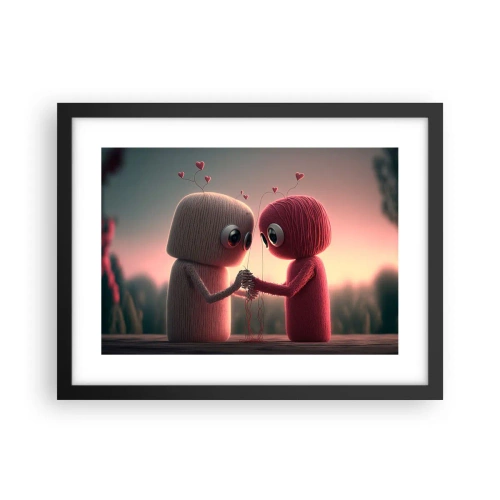 Affiche dans un cadre noir - Poster - Tout le monde a le droit d'aimer - 40x30 cm