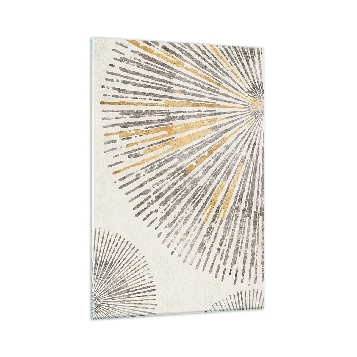 Impression sur verre - Image sur verre - Motif abstrait en forme de rayon - 80x120cm - La beauté du rayon - Décoration murale moderne pour le salon et la chambre ARTTOR