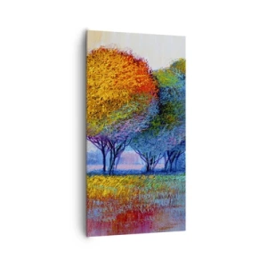 Impression sur toile - Image sur toile - Un bouquet de couleurs éclatantes - 65x120 cm