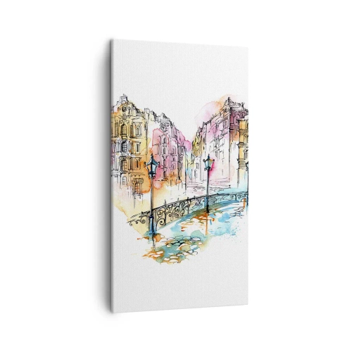 Impression sur toile - Image sur toile - Le coeur de la ville - 45x80 cm