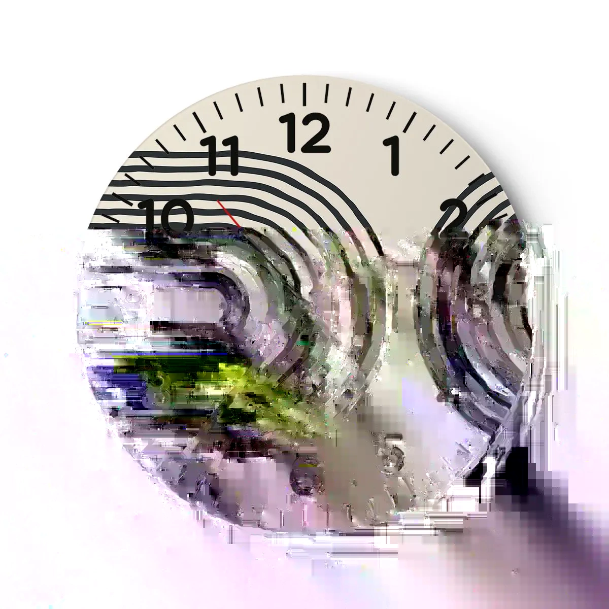 Horloge murale - Pendule murale - Dans un instant... - 30x30 cm