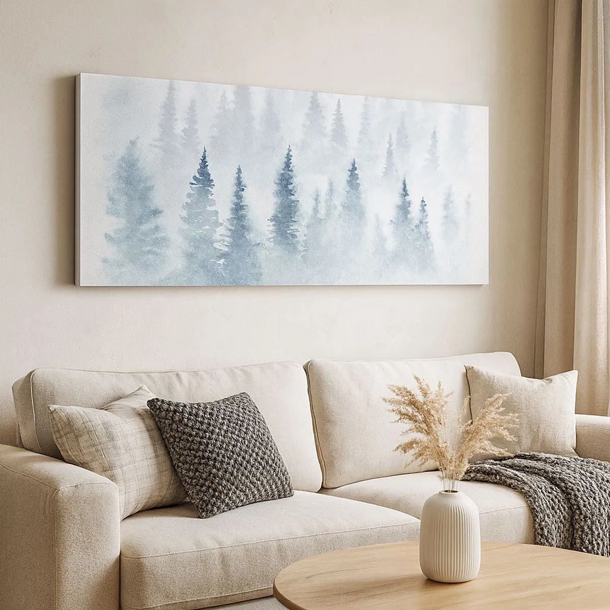 Impression sur toile - Image sur toile - Enveloppé de brouillard - 100x40 cm