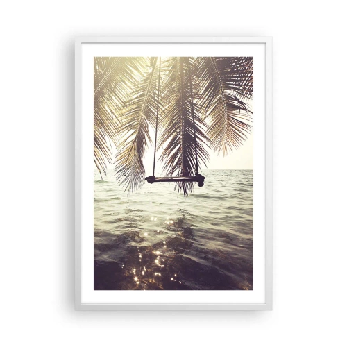 Affiche dans un cadre blanc - Poster - Vous pouvez vous balancer dans les nuages à volonté - 50x70 cm