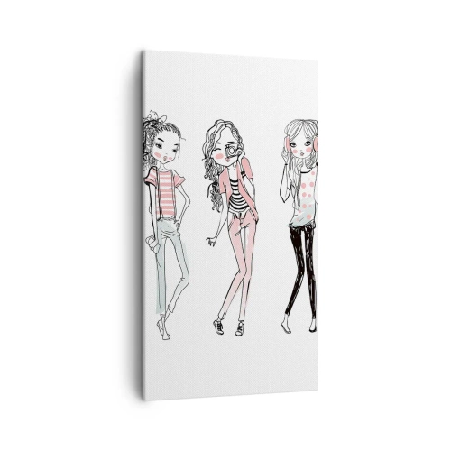 Impression sur toile - Image sur toile - On va s'amuser - 45x80 cm