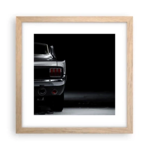 Affiche dans un chêne clair - Poster - Le charme du classique - 30x30 cm