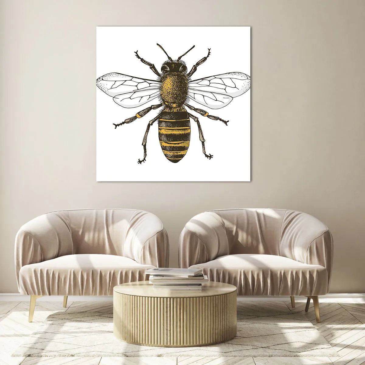 Impression sur verre - Image sur verre - Belle et bonne - 30x30 cm