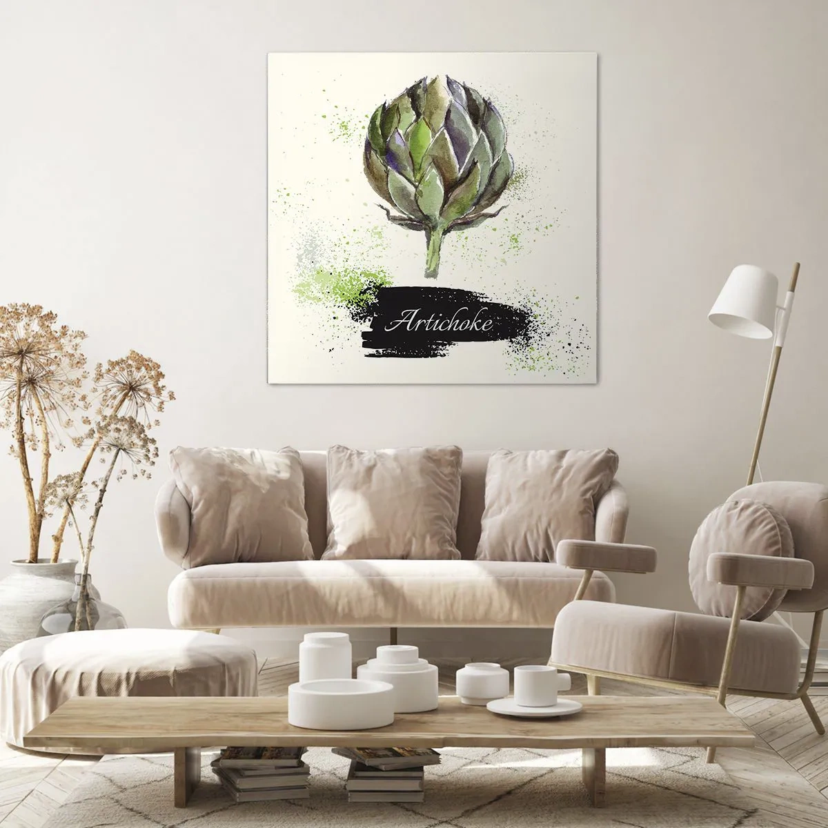 Impression sur toile - Image sur toile - Vive les légumes! - 60x60 cm