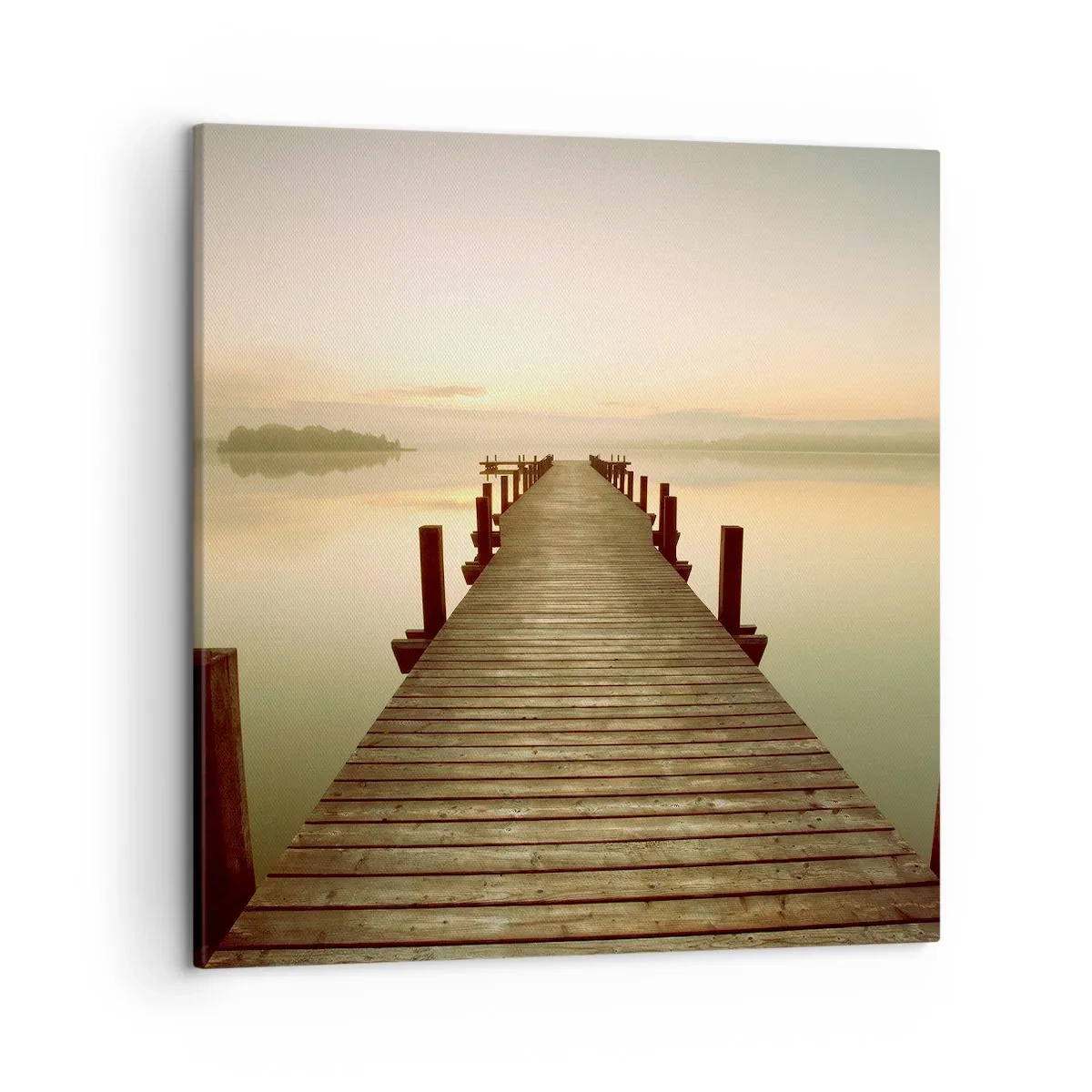 Impression sur toile - Image sur toile - L'aube, les premières lueurs, le jour  - 50x50 cm