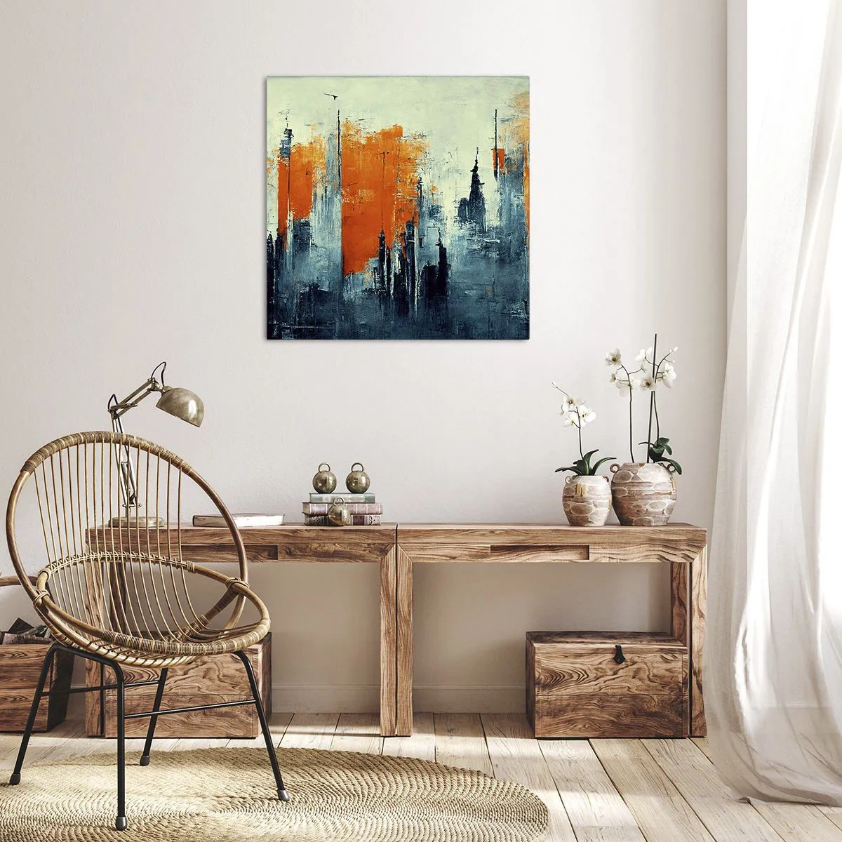Impression sur toile - Image sur toile - Paysage moderne - 60x60 cm