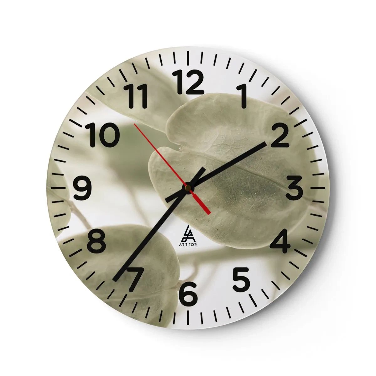 Horloge murale - Pendule murale - Au commencement il y avait des feuilles... - 40x40 cm