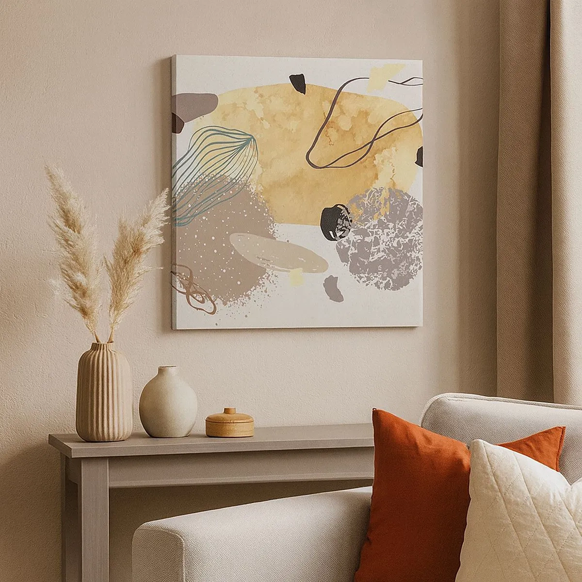 Impression sur toile - Image sur toile - Plumcologie appliquée - 30x30 cm