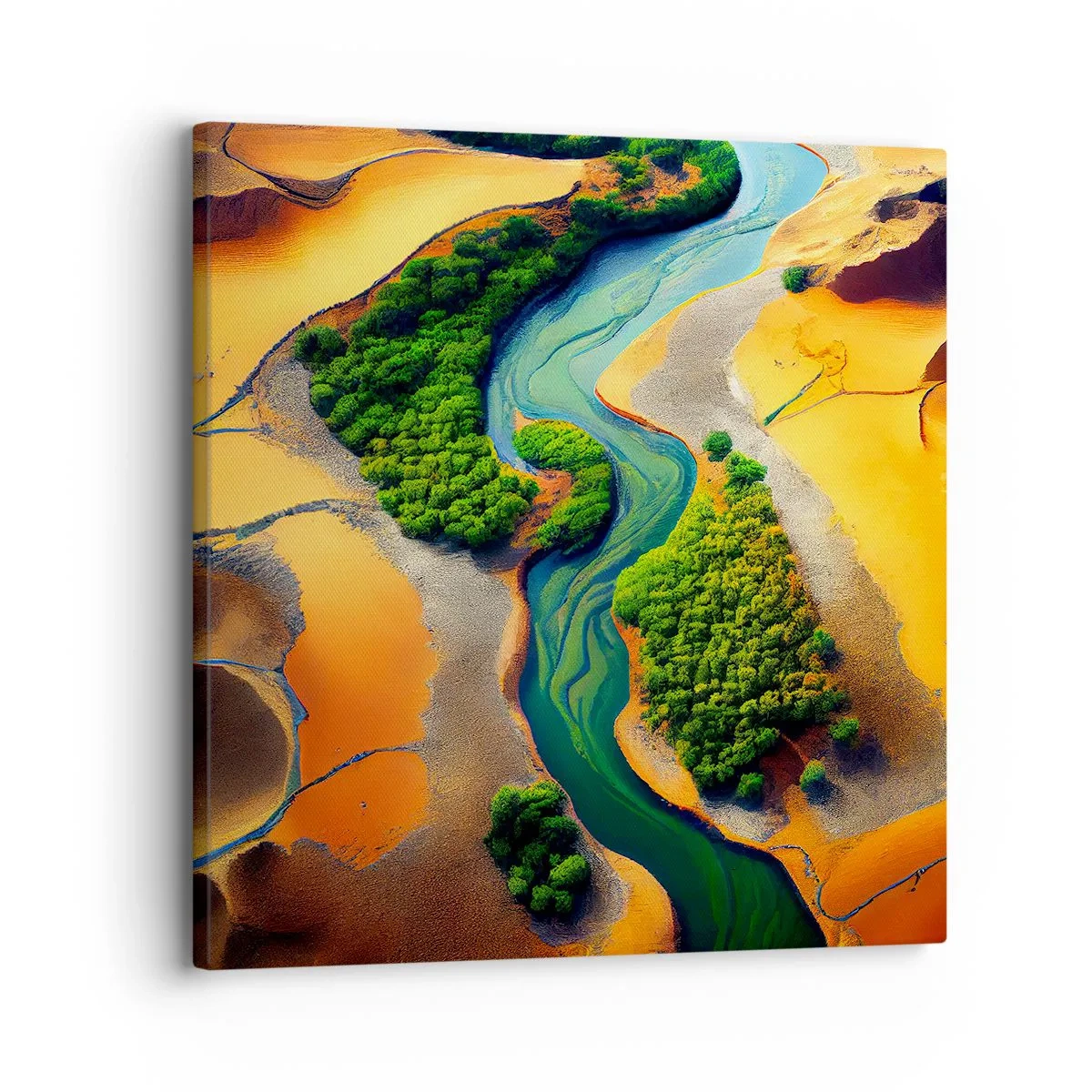 Impression sur toile - Image sur toile - Rivière vivifiante - 30x30 cm