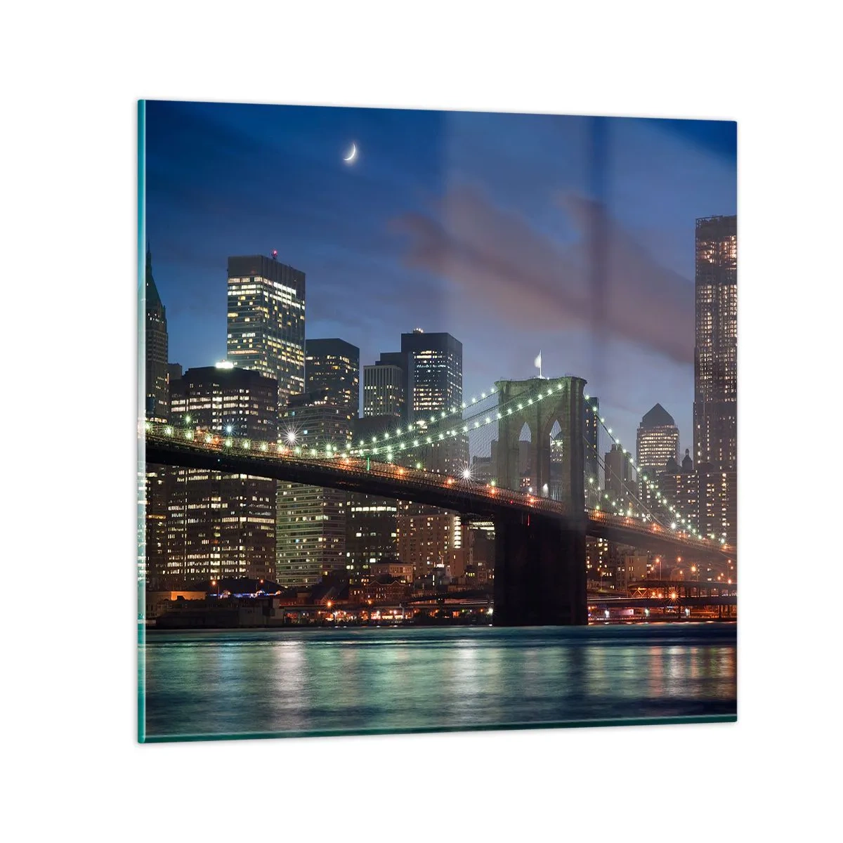 Impression sur verre - Image sur verre - Nuit rougeoyante - 70x70 cm