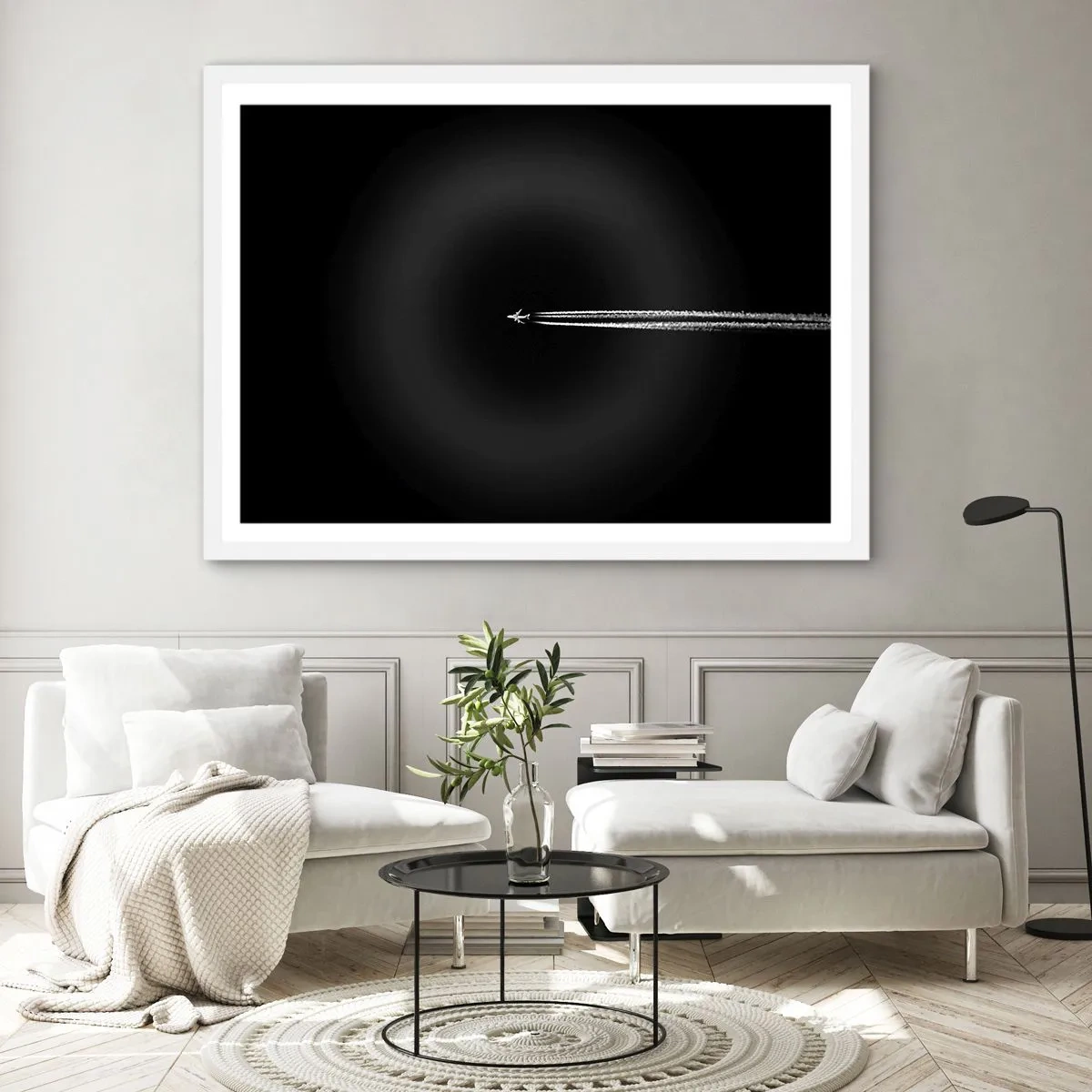 Affiche dans un cadre blanc - Poster - Dans une autre dimension - 50x40 cm