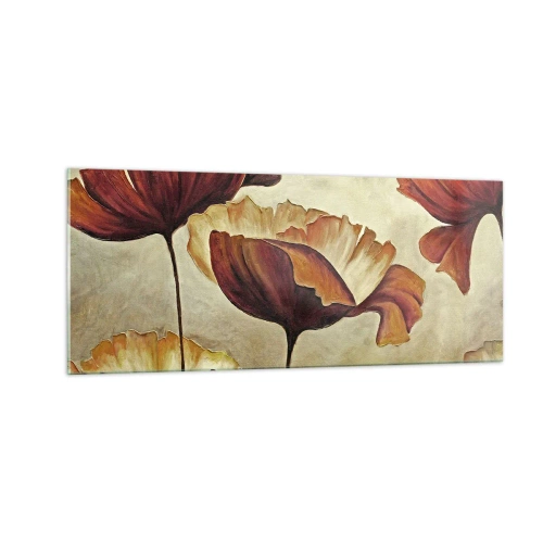 Impression sur verre - Image sur verre - À la lisière des champs - 100x40 cm