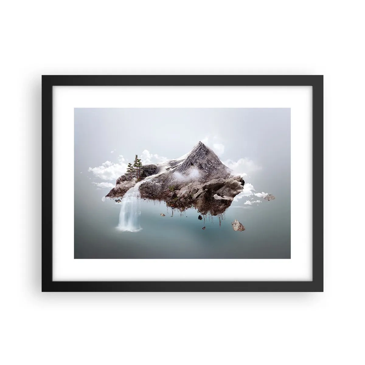 Affiche dans un cadre noir - Poster - L'oeil du surréaliste - 40x30 cm