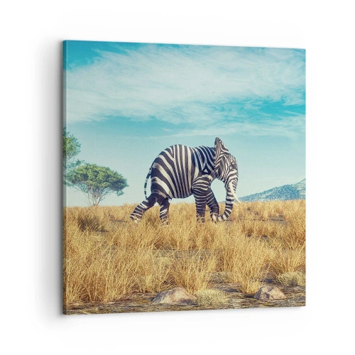 Impression sur toile - Image sur toile - Le gris n'est déjà plus à la mode - 60x60 cm