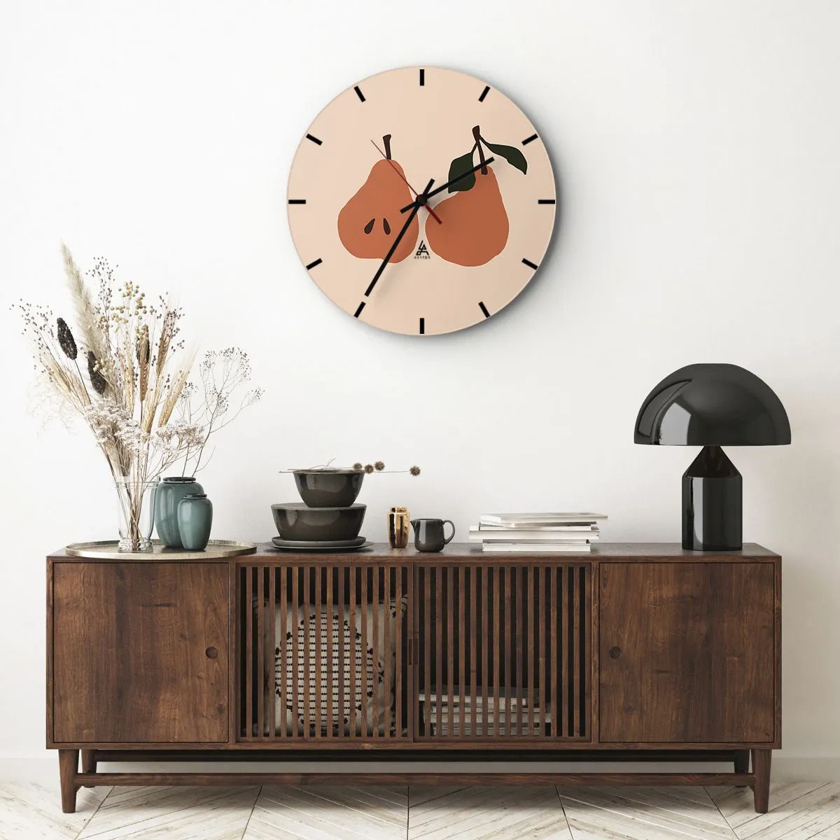 Horloge murale - Pendule murale - La douceur elle-même - 30x30 cm