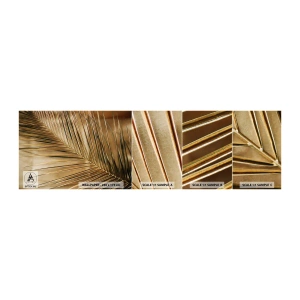 Échantillon de Papier Peint Autocollant Deluxe Sticker - Colonnade naturelle - Feuille de palmier, Graphique, Tropiques - 100x30 cm