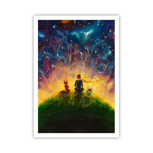 Affiche - Poster - Amour et amitié - le monde entier - 70x100 cm