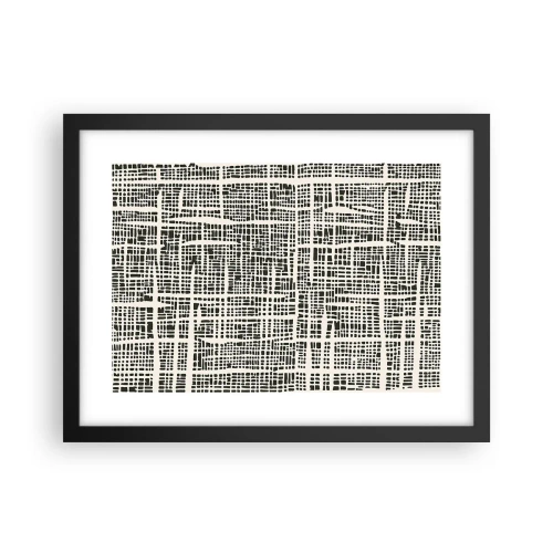 Affiche dans un cadre noir - Poster - Composition tissée - 40x30 cm