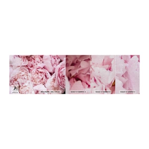 Échantillon de Papier Peint Premium Canvas - Caliné et parfumé - Pivoine, Fleurs, Bouquet de fleurs - 100x30 cm