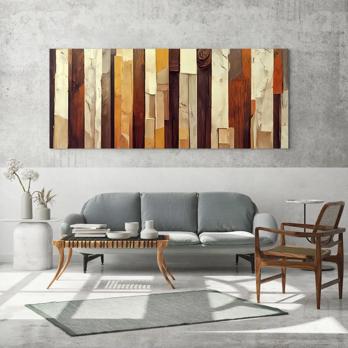 Impression sur verre - Image sur verre - Hymne des arbres forestiers - 100x40 cm