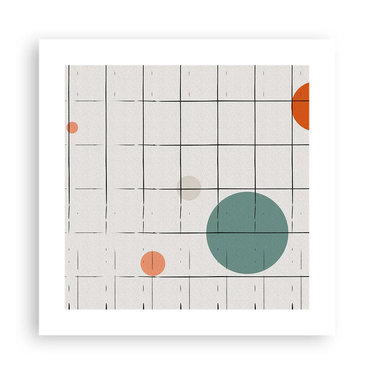 Affiche - Poster - Piégé. Nous ou eux ? - 40x40 cm