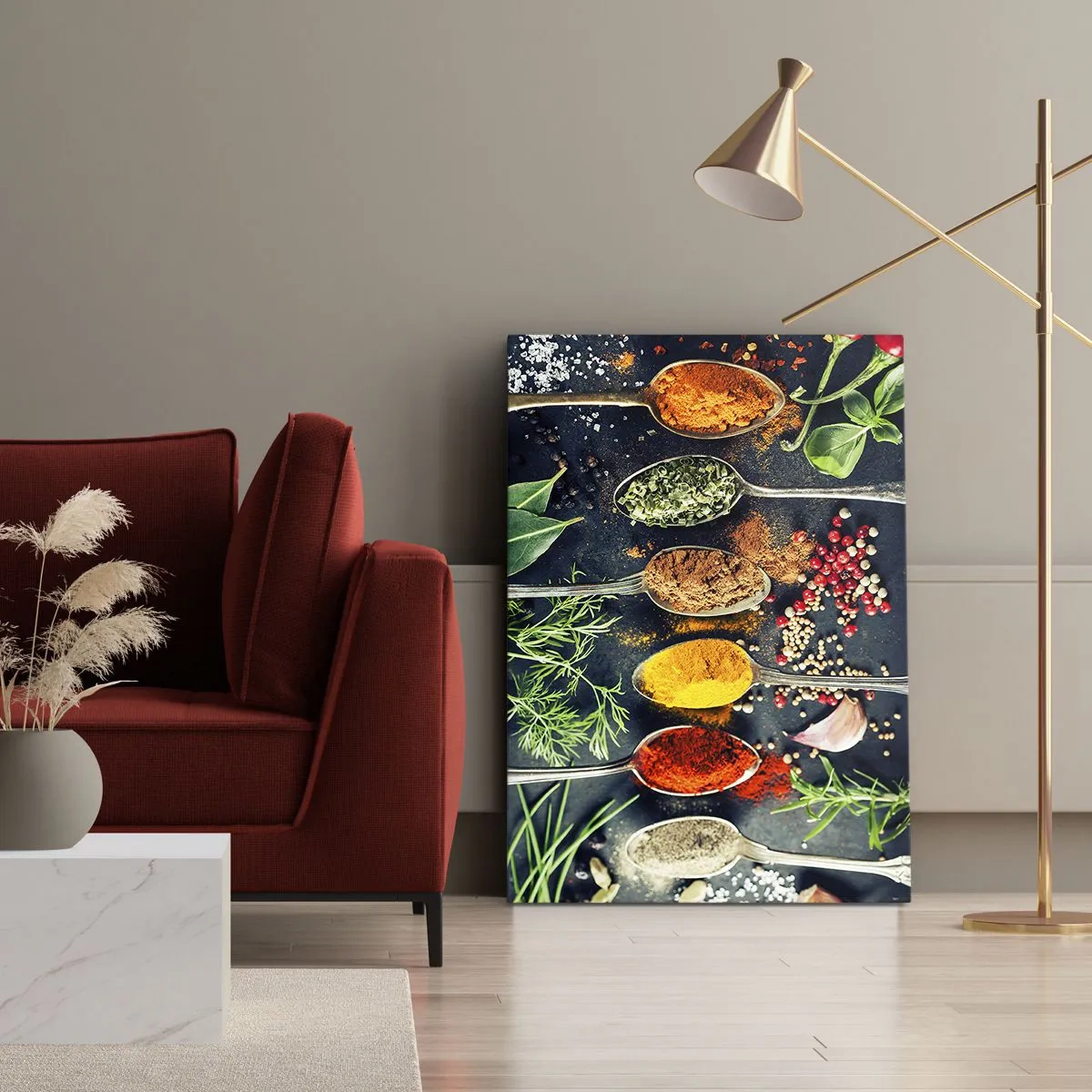 Impression sur toile - Image sur toile - Magie culinaire - 55x100 cm