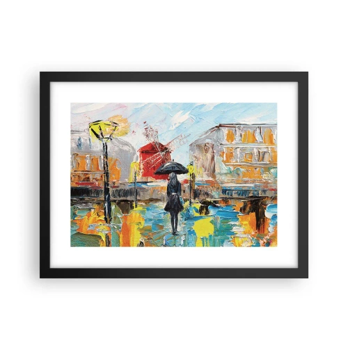 Affiche dans un cadre noir - Poster - Légende parisienne - 40x30 cm