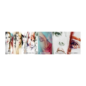 Échantillon de Papier Peint Premium Canvas - Et c'est toujours TOI - Femme, Visage de femme, Portrait - 100x30 cm