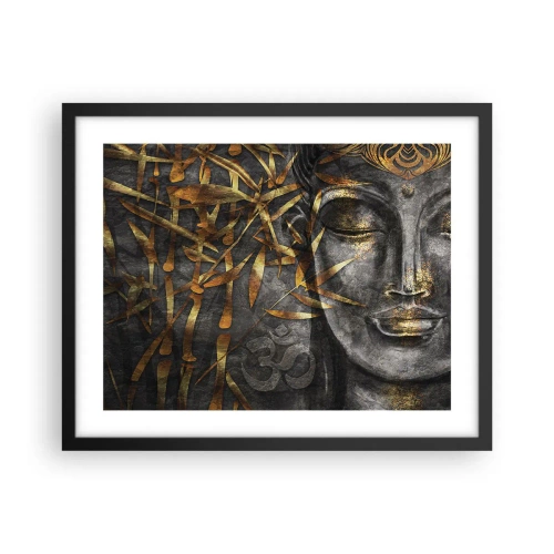 Affiche dans un cadre noir - Poster - Ressentir le calme - 50x40 cm