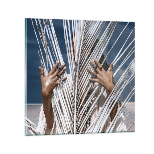 Impression sur verre - Image sur verre - Fille de chaman ? - 50x50 cm