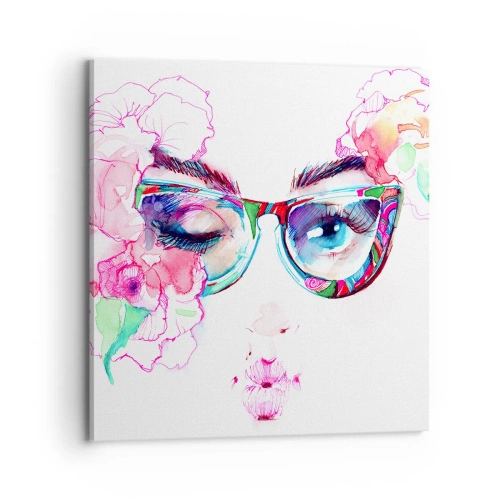 Impression sur toile - Image sur toile - Une promesse tentante - 70x70 cm