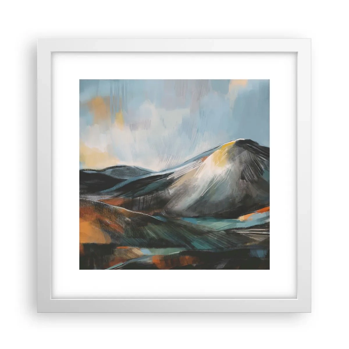 Affiche dans un cadre blanc - Poster - Brut et beau - 30x30 cm