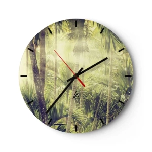 Horloge murale - Pendule murale - Nature enflammée - 40x40 cm