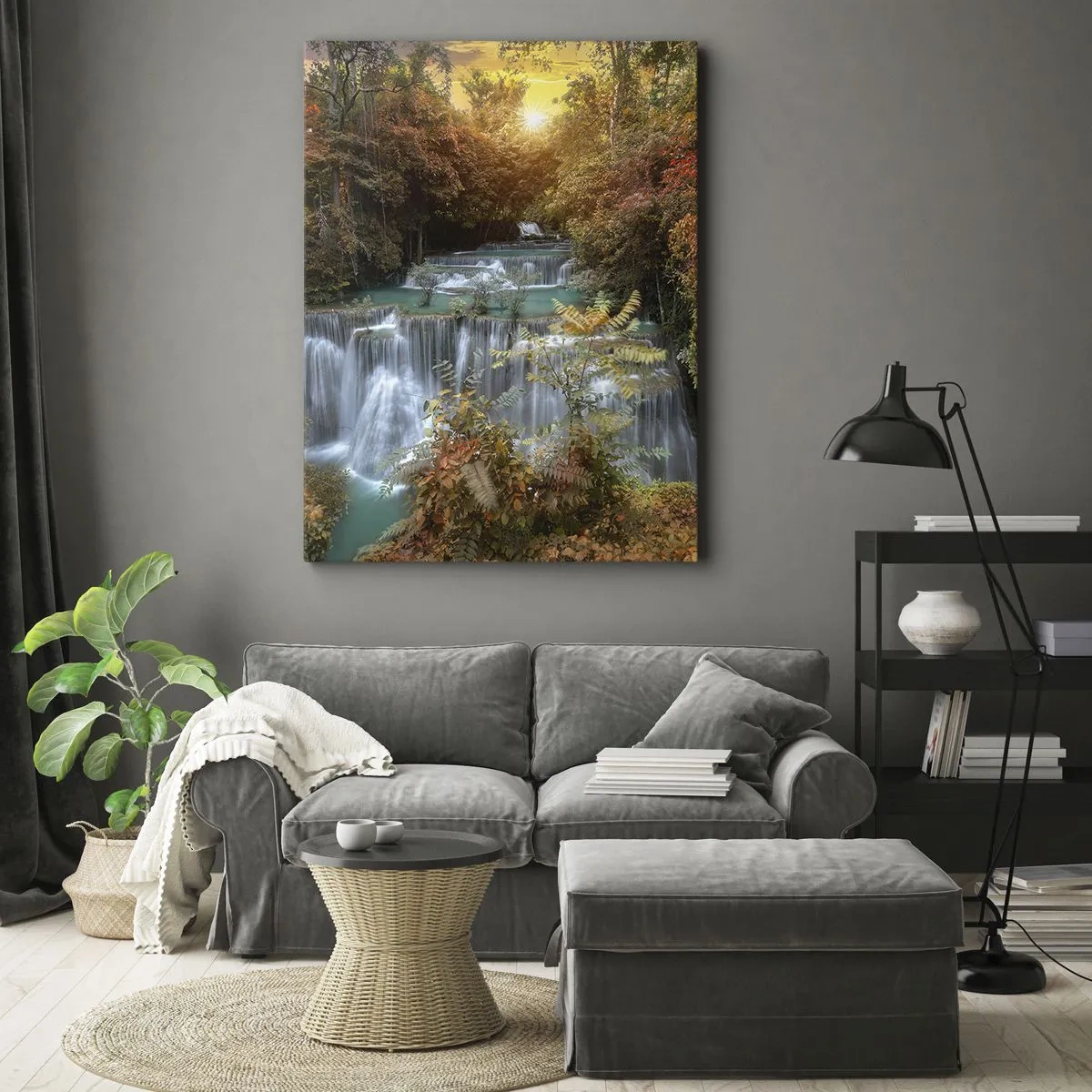 Impression sur toile - Image sur toile - Trésor caché de la forêt - 65x120 cm