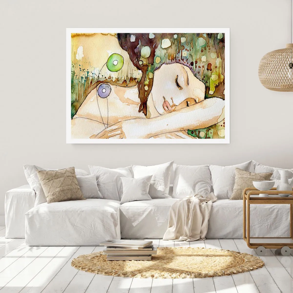 Affiche - Poster - Un rêve violet émeraude - 70x50 cm