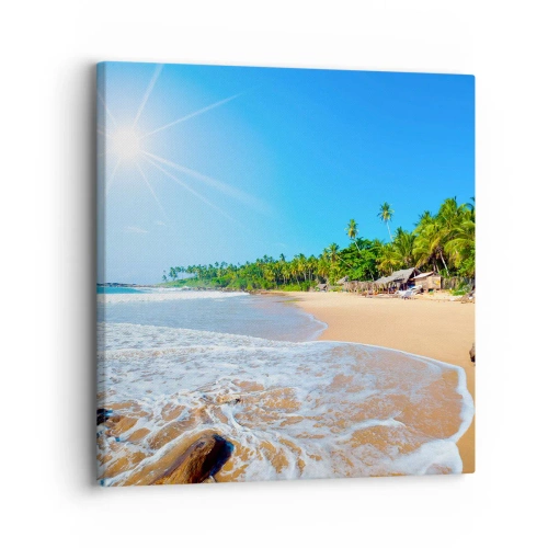 Impression sur toile - Image sur toile - Un endroit exotique pour vous - 30x30 cm