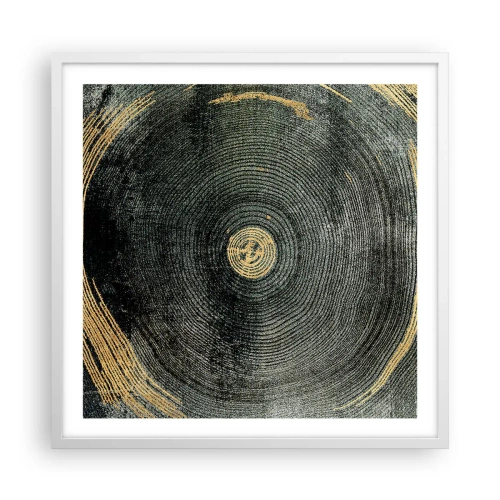 Affiche dans un cadre blanc - Poster - Changement et persistance - 60x60 cm