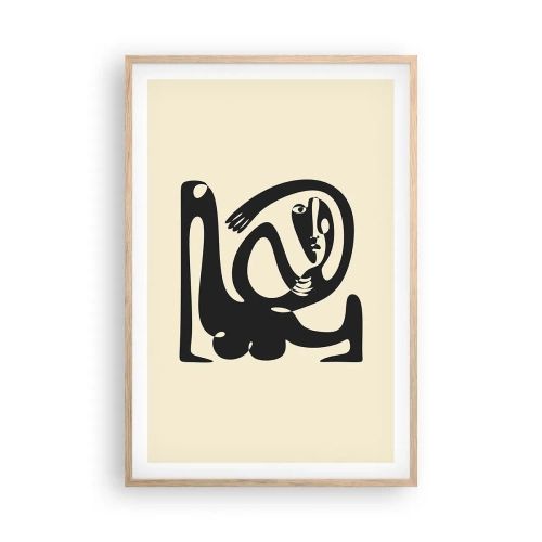 Affiche dans un chêne clair - Poster - Presque du Picasso - 61x91 cm