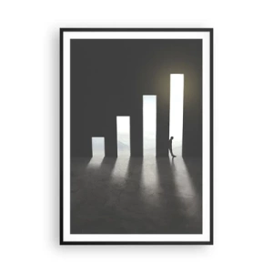 Affiche dans un cadre noir - Poster - Succès – impression - 70x100 cm