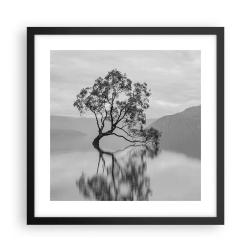 Affiche dans un cadre noir - Poster - Un tel pays existe - 40x40 cm