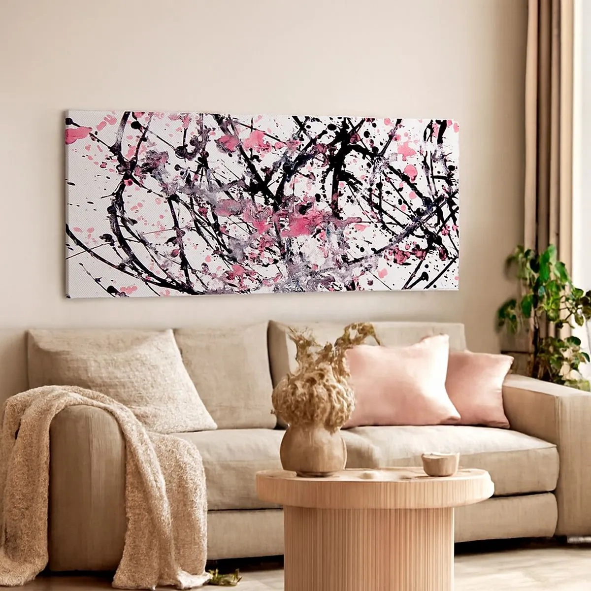 Impression sur toile - Image sur toile - La nature éphémère de la vie - 100x40 cm