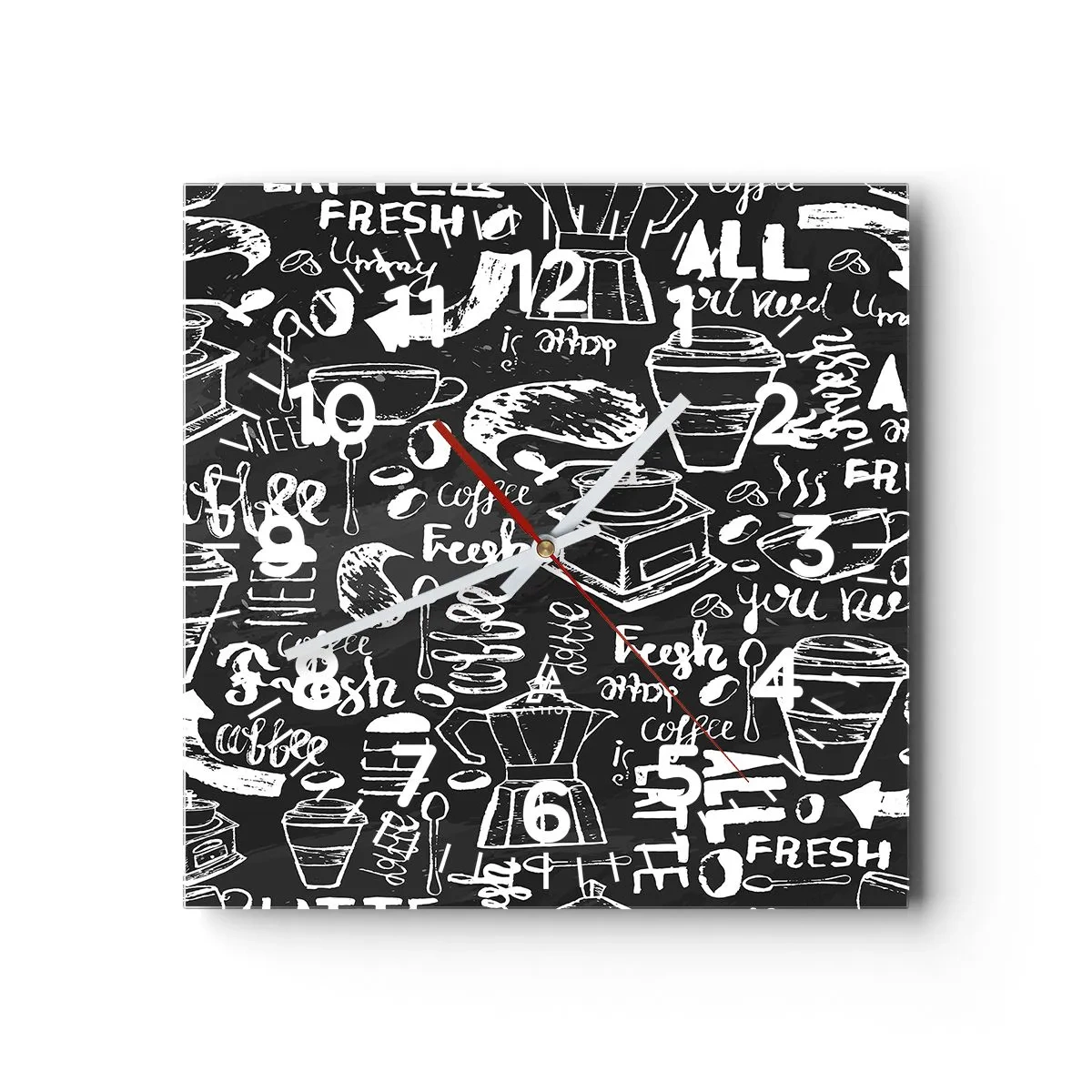 Horloge murale - Pendule murale - Tout ce dont tu as besoin c'est… - 30x30 cm